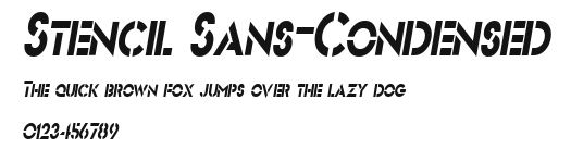 Stencil Sans-Condensed Preview