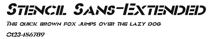 Stencil Sans-Extended Preview