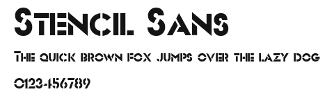 Stencil Sans Preview