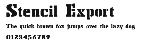 Stencil Export Preview