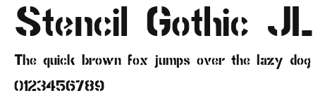 Stencil Gothic JL Preview