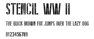 Stencil WW II Preview