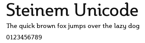 Steinem Unicode Preview