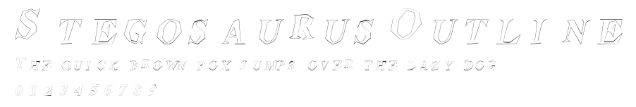StegosaurusOutline Preview