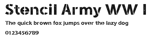 Stencil Army WW I Preview