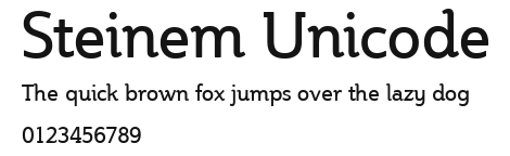 Steinem Unicode Preview