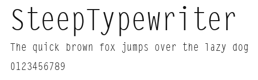 SteepTypewriter Preview