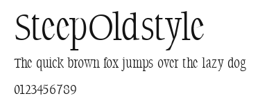 SteepOldstyle Preview