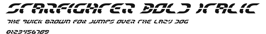 Starfighter Bold Italic Preview