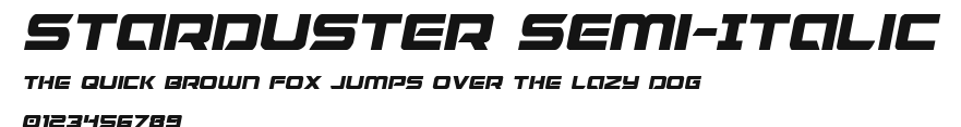 Starduster Semi-Italic Preview