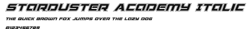 Starduster Academy Italic Preview