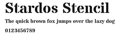Stardos Stencil Preview
