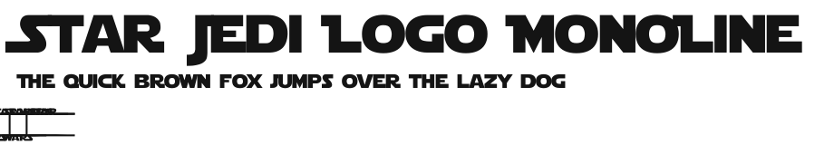 Star Jedi Logo MonoLine Preview