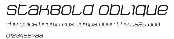 StakBold Oblique Preview