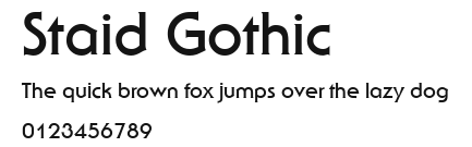Staid Gothic Preview
