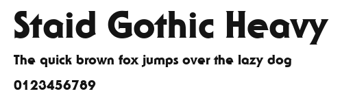 Staid Gothic Heavy Preview