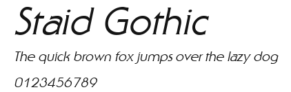 Staid Gothic Preview