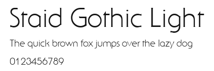 Staid Gothic Light Preview