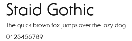 Staid Gothic Preview