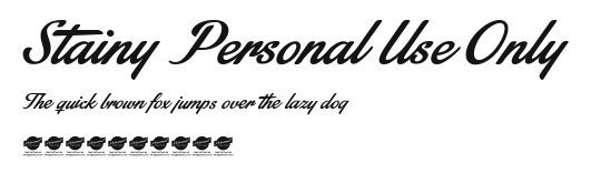 Stainy Personal Use Only Preview