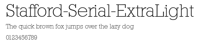 Stafford-Serial-ExtraLight Preview