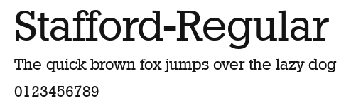 Stafford-Regular Preview