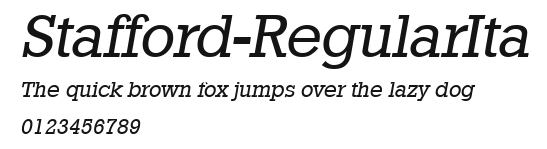 Stafford-RegularIta Preview