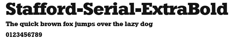 Stafford-Serial-ExtraBold Preview