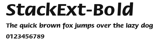 StackExt-Bold Preview