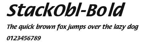 StackObl-Bold Preview
