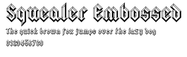Squealer Embossed Preview