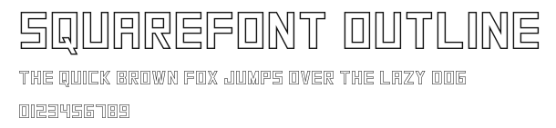SquareFont Outline Preview