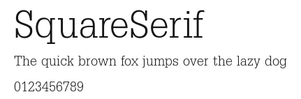 SquareSerif Preview