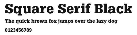 Square Serif Black Preview