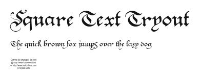 Square Text Tryout Preview