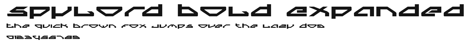 Spylord Bold Expanded Preview