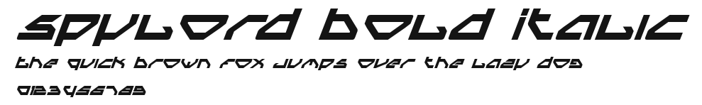 Spylord Bold Italic Preview