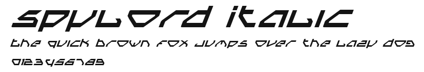 Spylord Italic Preview