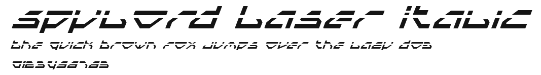 Spylord Laser Italic Preview