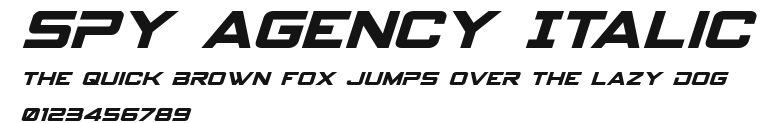 Spy Agency Italic Preview