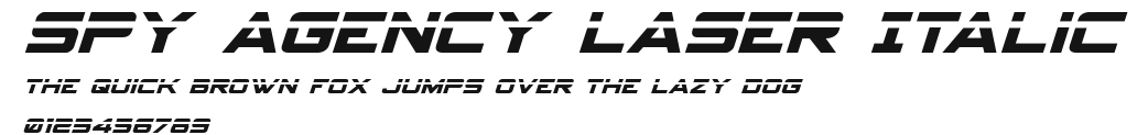 Spy Agency Laser Italic Preview