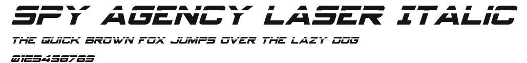 Spy Agency Laser Italic Preview