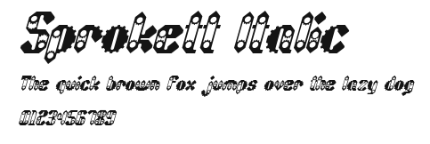 Sprokett Italic Preview