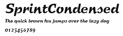 SprintCondensed Preview