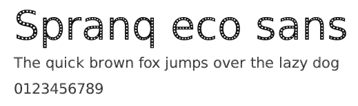 Spranq eco sans Preview