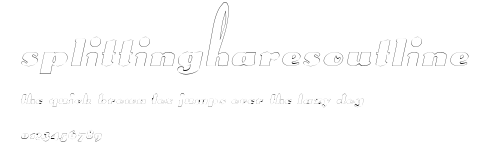 SplittingHaresOutline Preview
