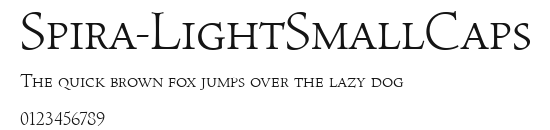 Spira-LightSmallCaps Preview