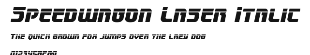 Speedwagon Laser Italic Preview