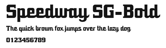 Speedway SG-Bold Preview