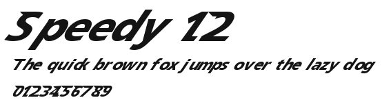 Speedy 12 Preview